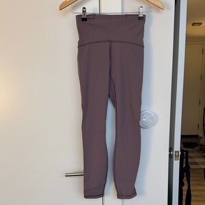 Lululemon Train Times - 7/8 length mauve Purple Leggings